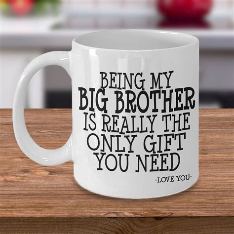 Best Big Brother Mug Big Brother Ts Brother Cup Funny Etsy