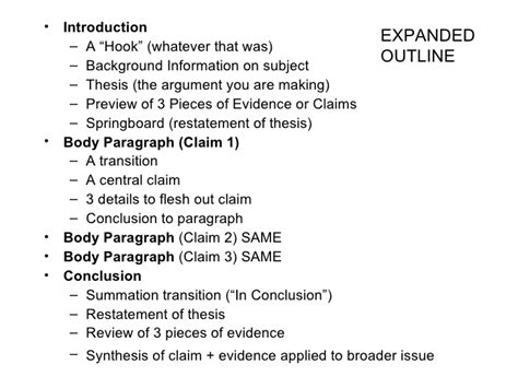 5-paragraph-essay This paragraph as well as a previous one should start with a topic sentence presenting the idea that will be discussed.