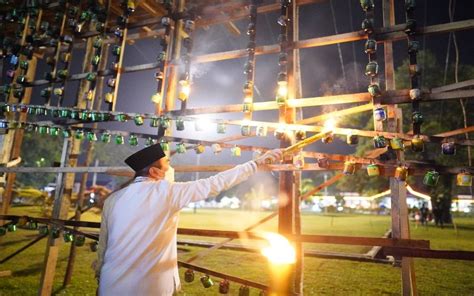 Sambut Lebaran Ala Melayu Riau Gelar Festival Lampu Colok