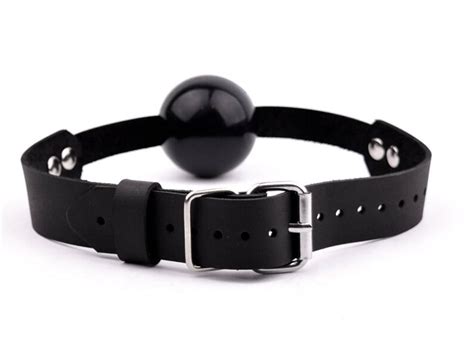 Handcrafted Deluxe Ball Gag Black Luxury Soft Leather Bdsm Etsy