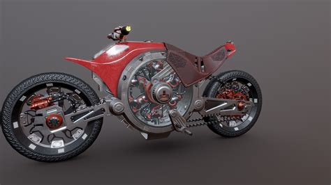 futuristic motorcycle buy royalty free 3d model by pedro b goulart pebegou [8add51d