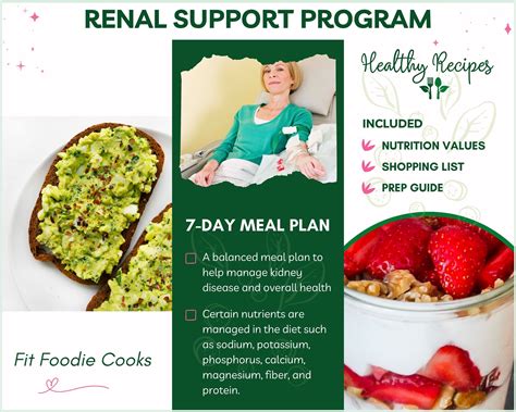 Renal Diet Plan Weekly Meal Plan Printable Dash Eating Etsy Australia