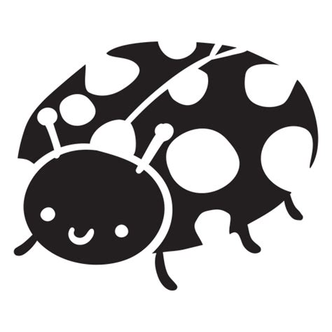 Cute Ladybug Silhouette Transparent Png And Svg Vector File