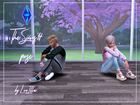 The Sims Resource Couple Pose Sitting On The Floor Ts4