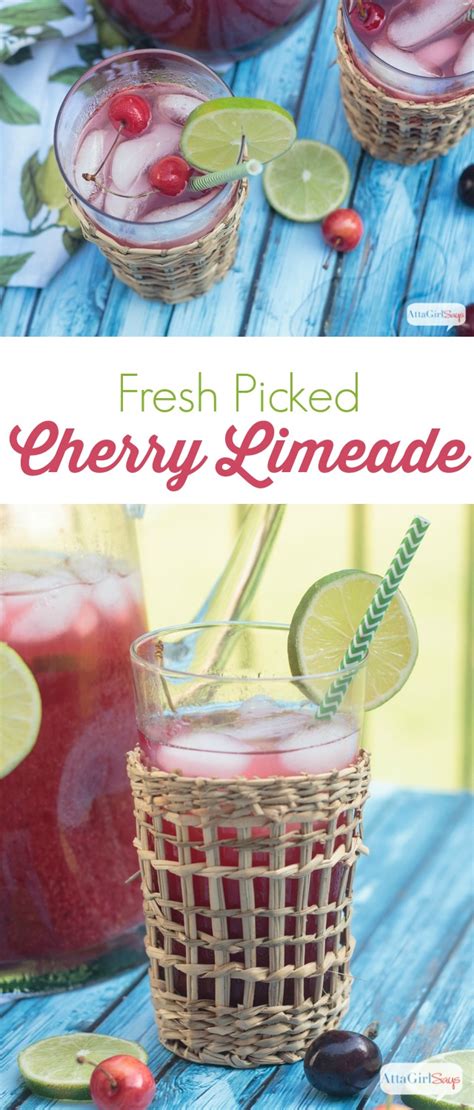 Fresh Cherry Limeade Recipe Atta Girl Says