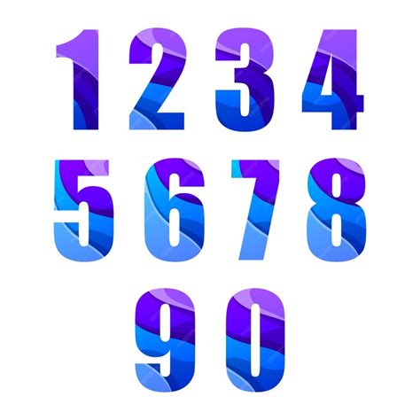 Premium Vector Vector Number 09 Numeral System Vector