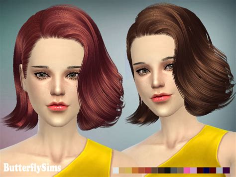Butterflysims Hairstyle 086 Sims 4 Hairs