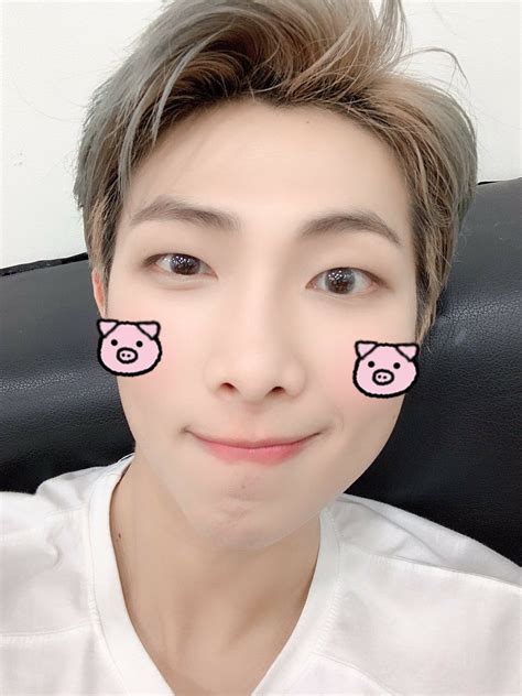 Rms First Selfie Of The Year 2019 Guys ️ Rm Bts Namjoon Cute