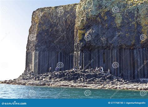 Staffa Island Fingals Cave Scotland People Editorial Image Image Of