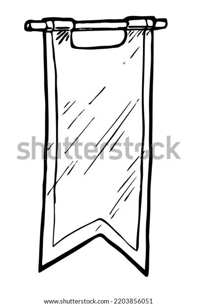 Medieval Banner Vector Illustration Isolated On Stock Vector Royalty