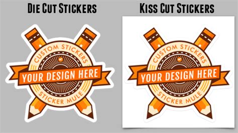 Sila bagi tau saiz, kuantiti, color, material utk quotation. Die cut stickers vs. kiss cut stickers - Sticker Mule Blog