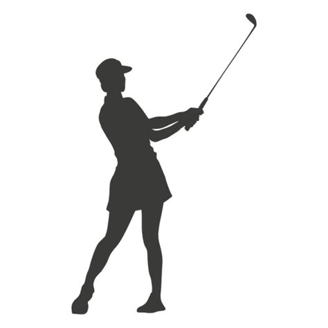 Golf Swing Silhouette Transparent Png And Svg Vector