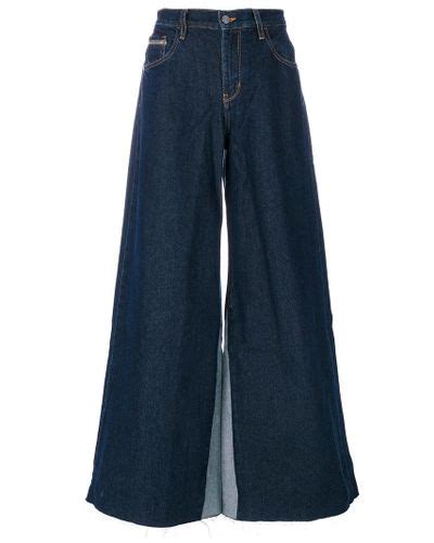 Calvin Klein Denim Extra Wide Leg Jeans In Blue Lyst