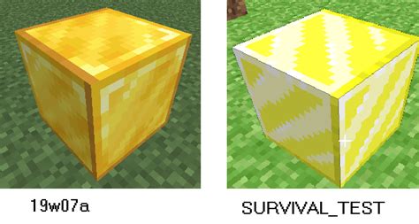 The Newest Gold Block Texture Resembles The Oldest Gold Block Texture