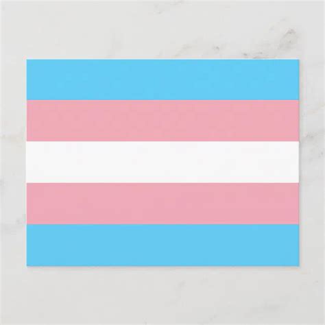 transgender pride flag postcard zazzle
