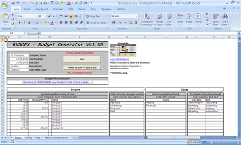 Advanced Excel Spreadsheet Templates Spreadsheet Templates For Business