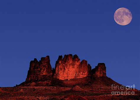 Utah Moon Rise Over Monument Valley Photograph By Terry Elniski
