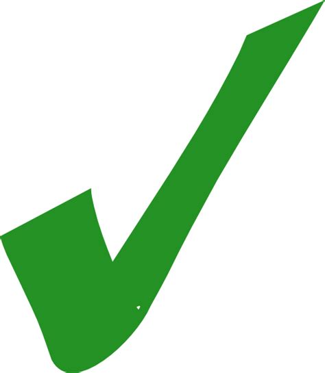 Green Check Mark Clip Art At Vector Clip Art Online