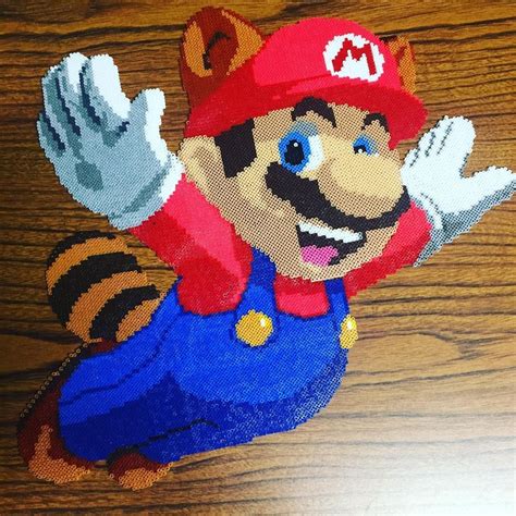Super Mario Perler Bead Art By Dragonbeadz Perler Bead Art Diy
