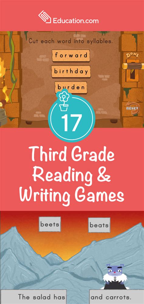 Online Reading Games For 3rd Graders