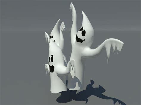 Ghost Halloween 3d Model Cartoony 3d Models World