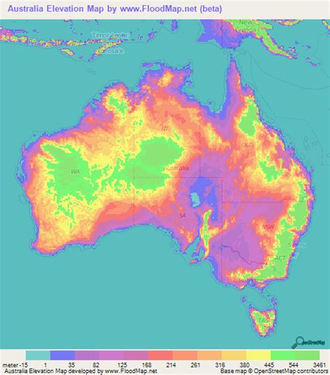 Australia Elevation And Elevation Maps Of Cities Topographic Map Contour