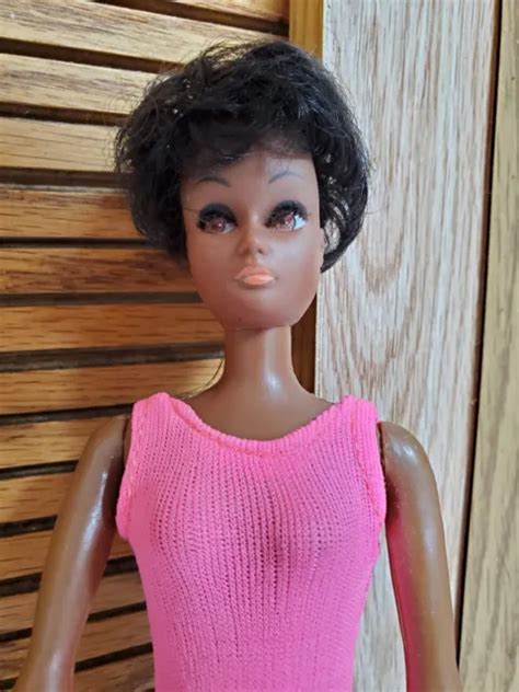 Vintage Aa Black Barbie Clone Doll African American M And S Shillman Maxi Mod 7500 Picclick