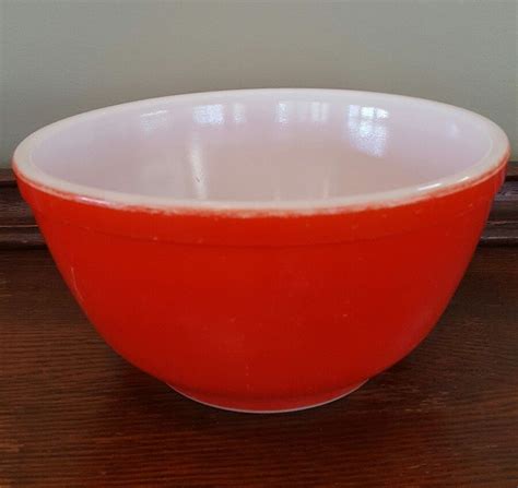 Vintage Red Primary Colors Pyrex Nesting Mixing Bowl 7 Pyrex Bowl Pyrex Vintage Pyrex
