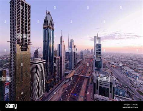 View Of Downtown Dubai Towers Skyscrapers Hotels Modern