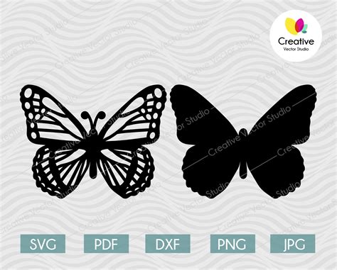 3d Butterfly Svg 1 Cutting Template Creative Vector Studio