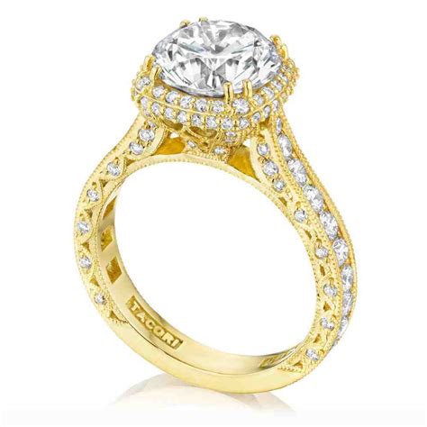 Tacori Yellow Gold Engagement Rings Wedding And Bridal Inspiration