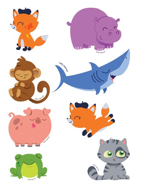 Cute Animal Stickers By Knackful On Deviantart