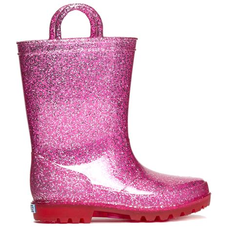 Zoogs Zoogs Kids Glitter Rain Boots For Girls And Toddlers Hot Pink