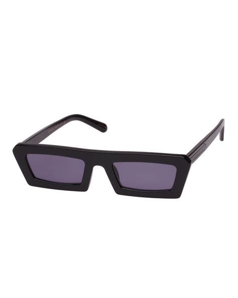 Karen Walker Shipwrecks Slim Rectangle Sunglasses Neiman Marcus