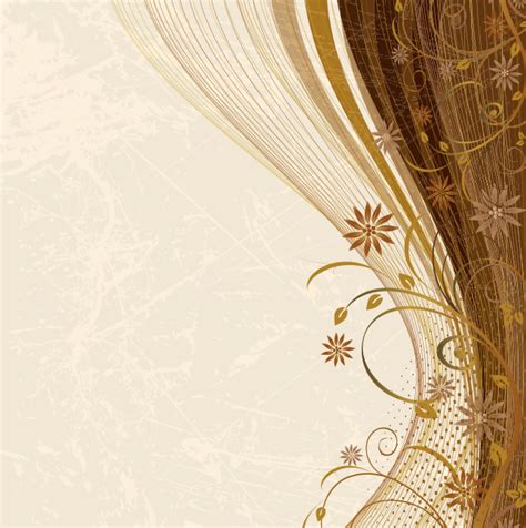 Download Brown Floral Swirl Background Vector Vector Art & Graphics | freevector.com