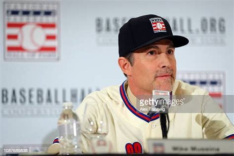 Mike Mussina Speaks During The 2019 Baseball Hall Of Fame Press News