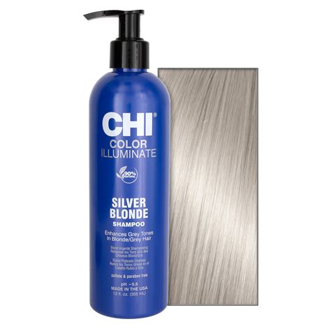 Chi Ionic Color Illuminate Shampoo Silver Blonde 12 Oz Beauty Care