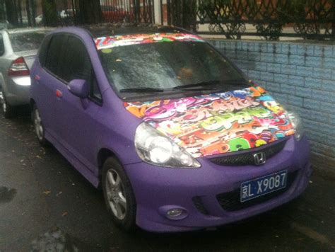 Or seen it in person?. Honda Fit is matte purple in China - CarNewsChina.com