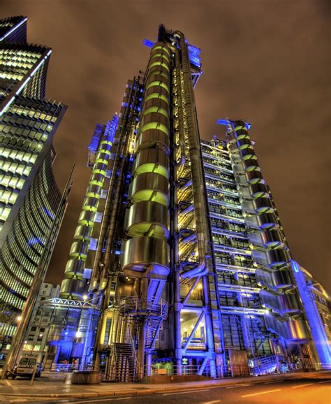 It is located on the former site of east india house in lim. Lloyds Building HDR | Night-time HDR image of The Lloyd's ...