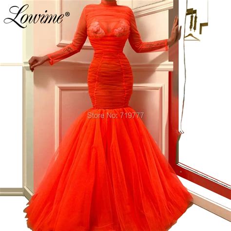 Hot Sexy Illusion Evening Gown See Through Mermaid Party Dress 2020