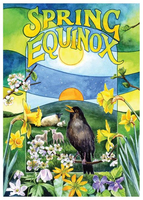 Spring Equinox Card Celtic Wheel Of The Year Etsy Spring Equinox Vernal Equinox Equinox