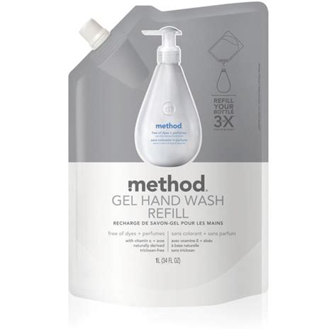 Method Free And Clear Gel Hand Wash Refill 34 Fl Oz 10055 Ml Hand