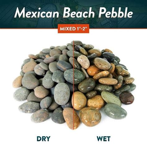 Mexican Beach 20 Pound Smooth Round Garden Pebbles Overstock