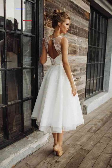 Kaufen sie die besten brautkleider 2021 online bei irenekleider.de. Brautkleid 'STEFANI' / / kurze Brautkleid, Tee Länge ...