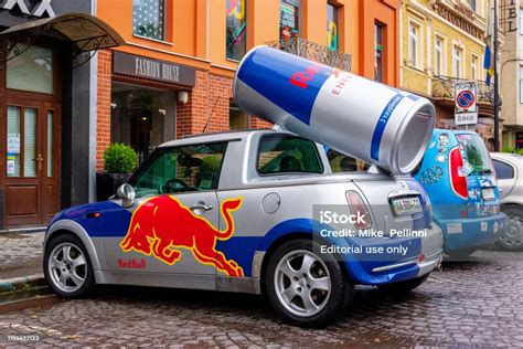 Red Bull Mini Cooper Publicity Car Stock Photo Download Image Now