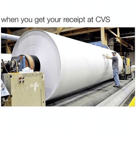 When You Get Your Receipt At CVS Funny Meme On ME ME