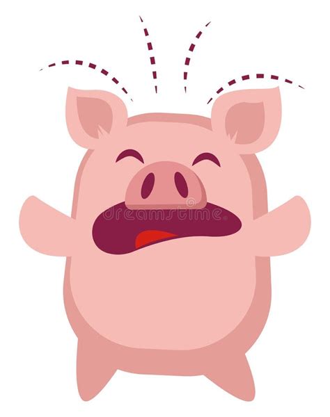 Pink Pig Crying Cartoon Stock Illustrations 48 Pink Pig Crying