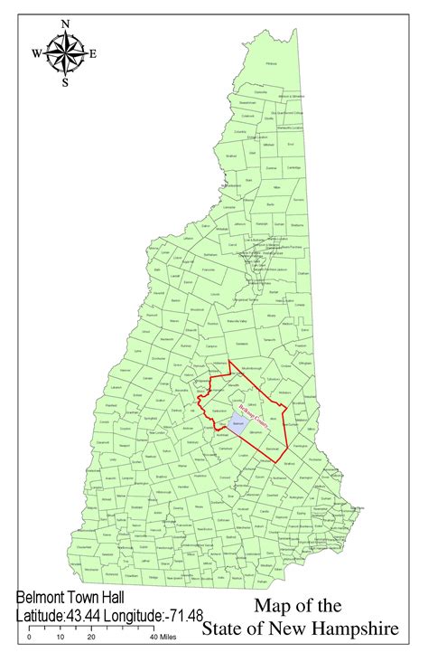 30 Map Of New Hampshire Towns Maps Online For You