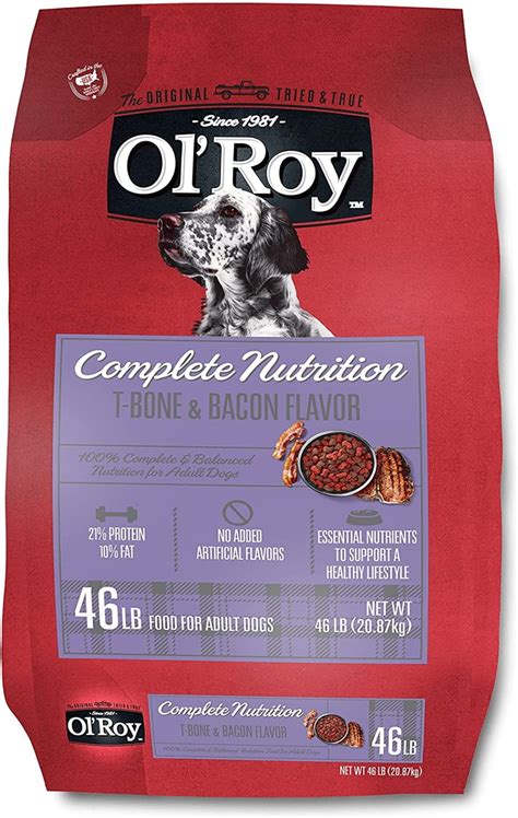 Ol Roy Complete Nutrition T Bone And Bacon Flavor Dry Dog Food 46 Lb