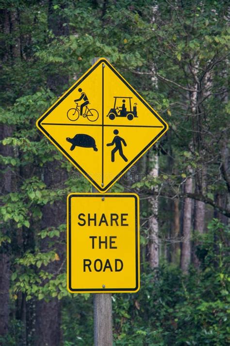 Share The Road Stock Photo Image Of Symbol Rural Traffic 1497718